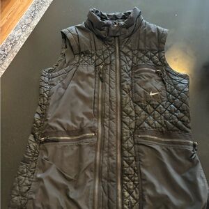 Nike Black Quilted Vest